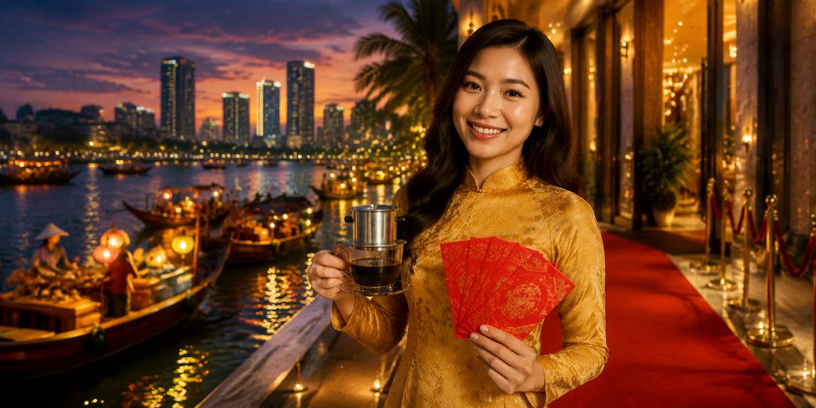 Phong bì đỏ bonus tại Đà Nẵng – không khí nhận thưởng ic9 bên tách cà phê sáng