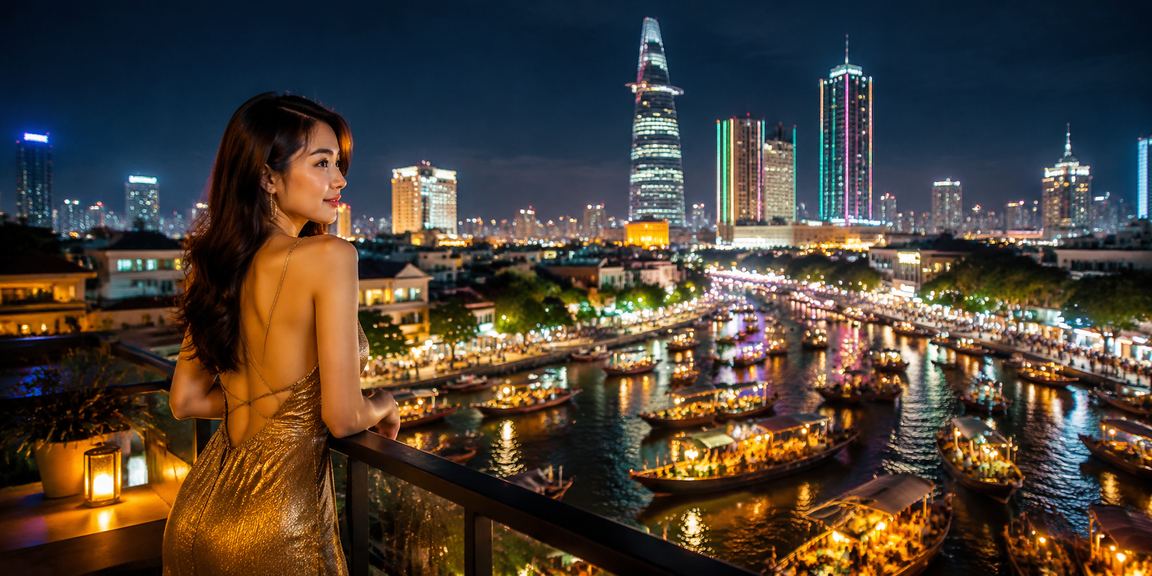 Người dùng tại TP. Hồ Chí Minh đặt cược trực tuyến trên điện thoại trong không gian hiện đại