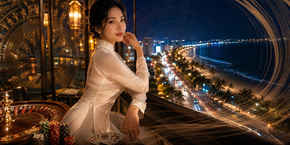 Người phụ nữ mặc áo dài tại Phan Thiết trải nghiệm casino trực tuyến ic9 trên thiết bị di động