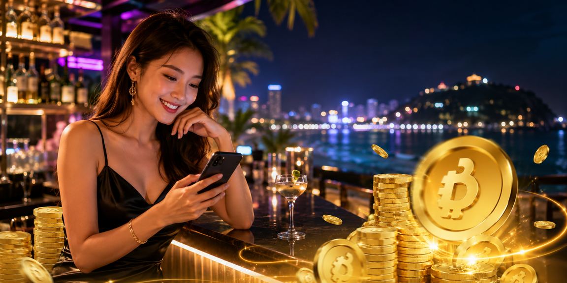 Người dùng đăng ký tài khoản ic9 tại bãi biển Vũng Tàu với điện thoại di động